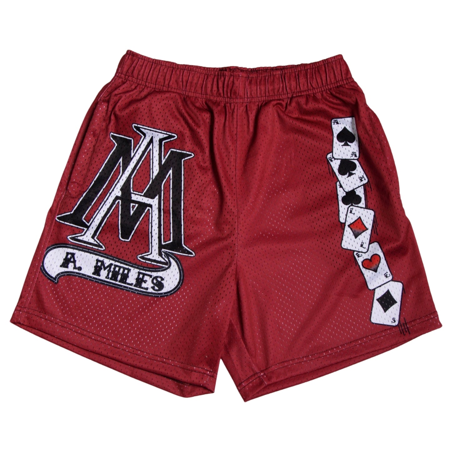 A. Miles "Full Deck” Shorts (Maroon)