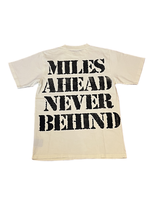 A Miles “Never Behind” Tee - Pastel Yellow