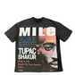 A Miles Pac “Walk A Mile” Tee - Charcoal Black