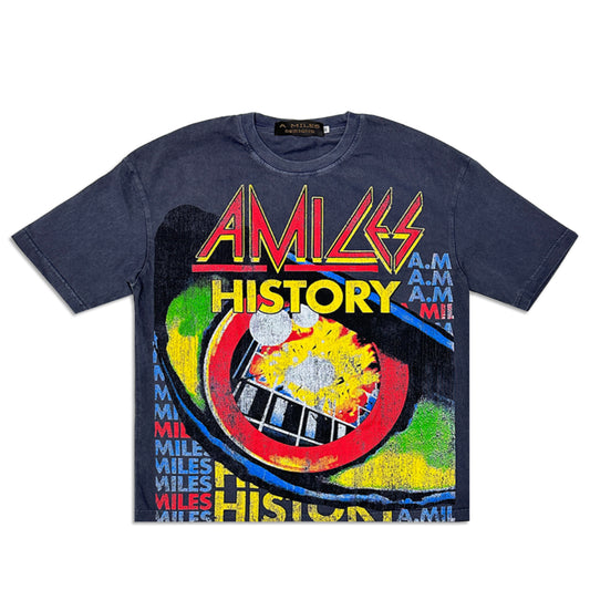 A. Miles “History Tour“ Tee - Vintage Navy