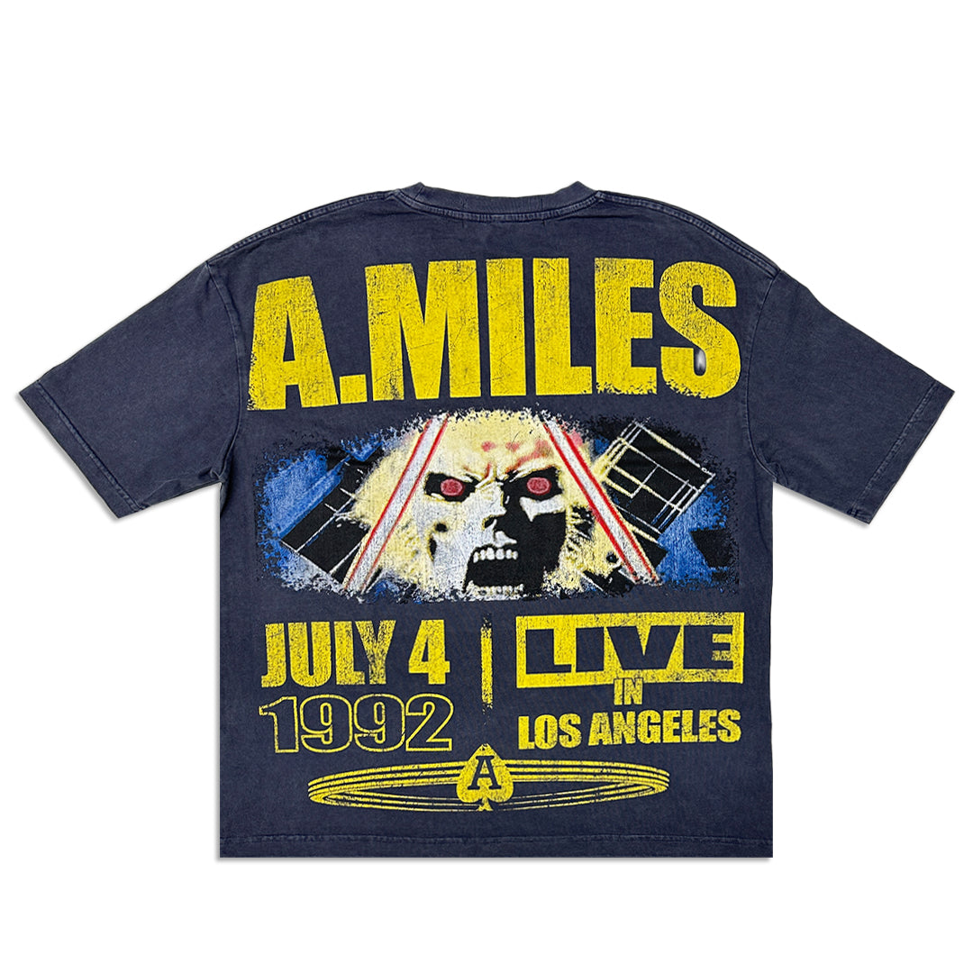 A. Miles “History Tour“ Tee - Vintage Navy