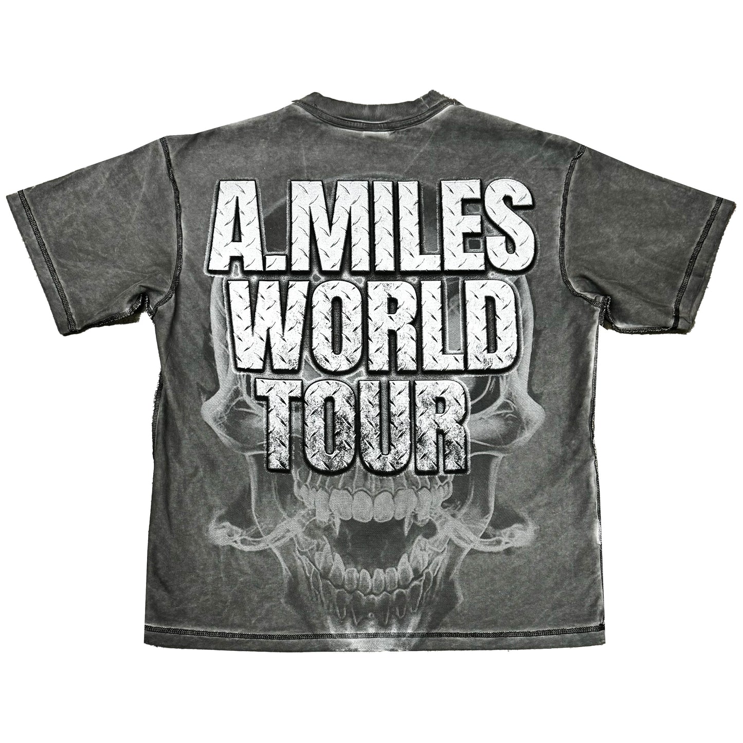 A Miles “Road Warriors” Tee - Charcoal