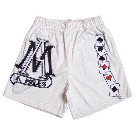 A. Miles "Full Deck”  Shorts (White)