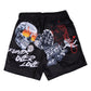 A. Miles "Funds Over Love”  Shorts (Black)