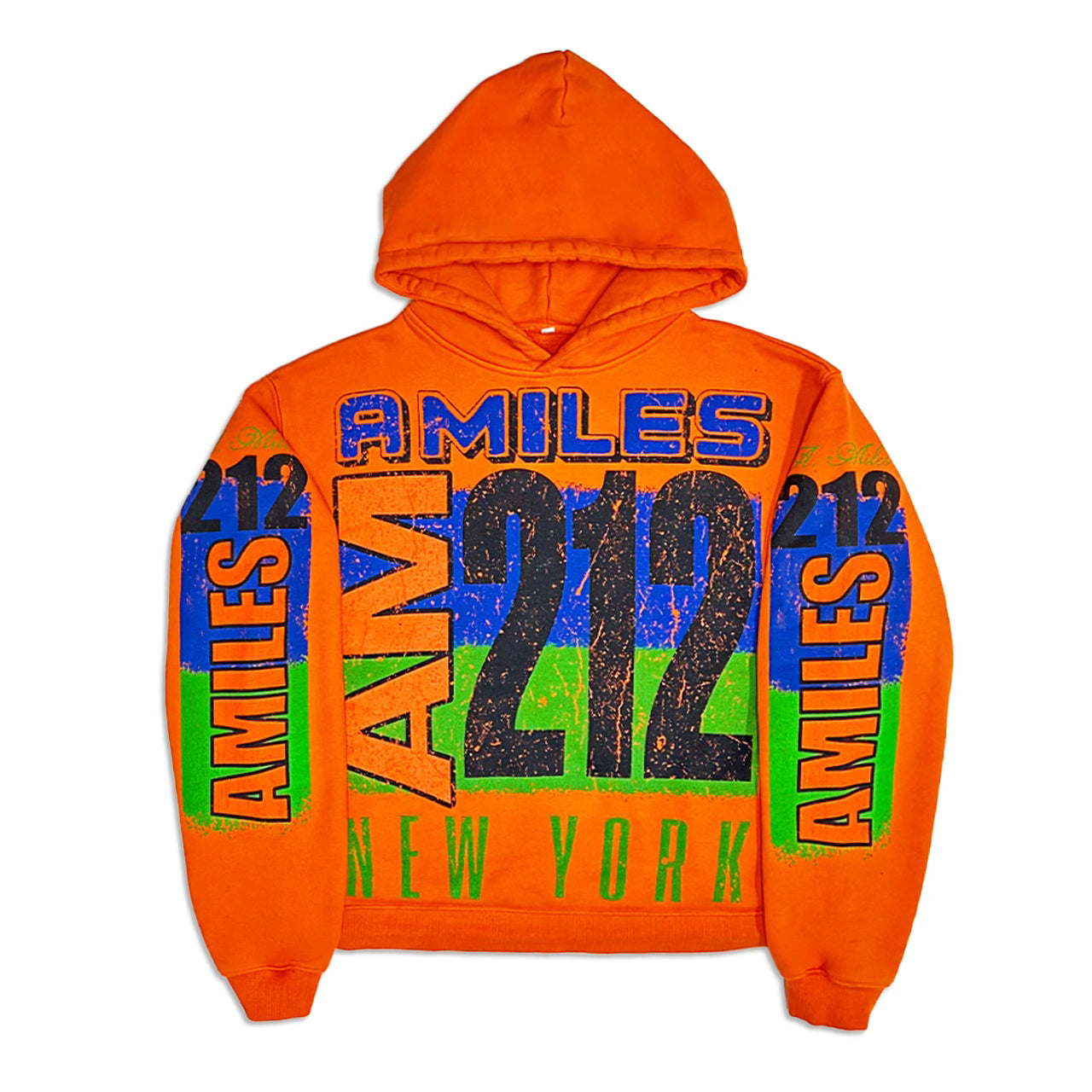 A.MILES "New York” Hoodie - Orange